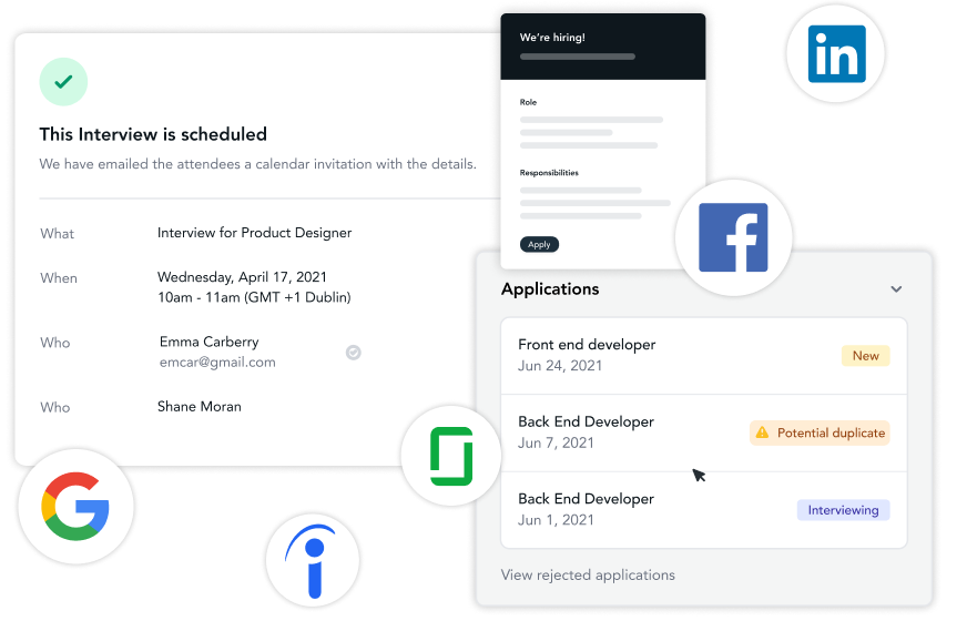 Bring candidates through your hiring process
