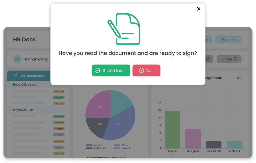 Click‑to‑sign HR documents