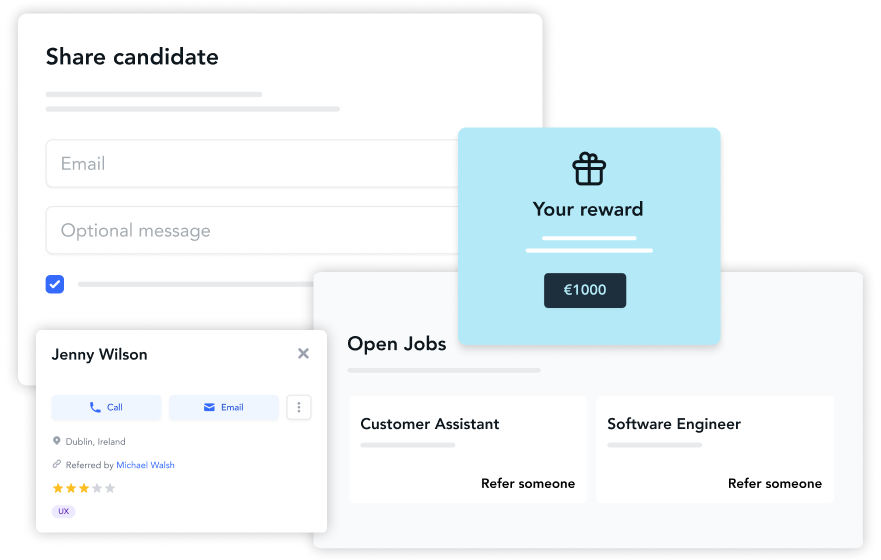 Manage recruiters and referrals
