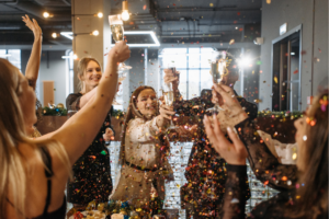 party at the office toast