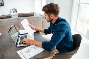 Man working from home