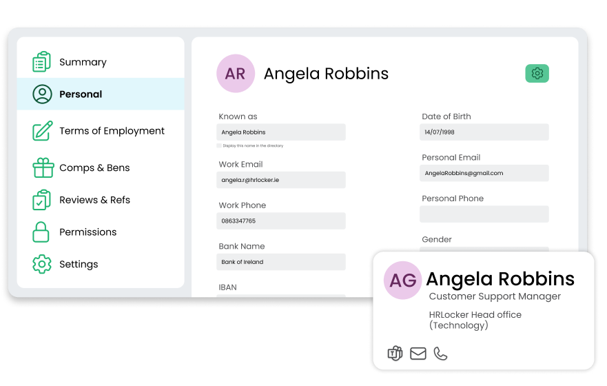 Self-Service Employee Data Entry