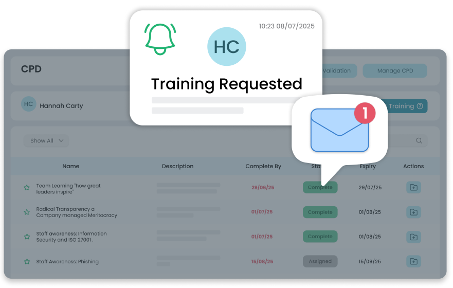 Straightforward certificate and qualification tracking