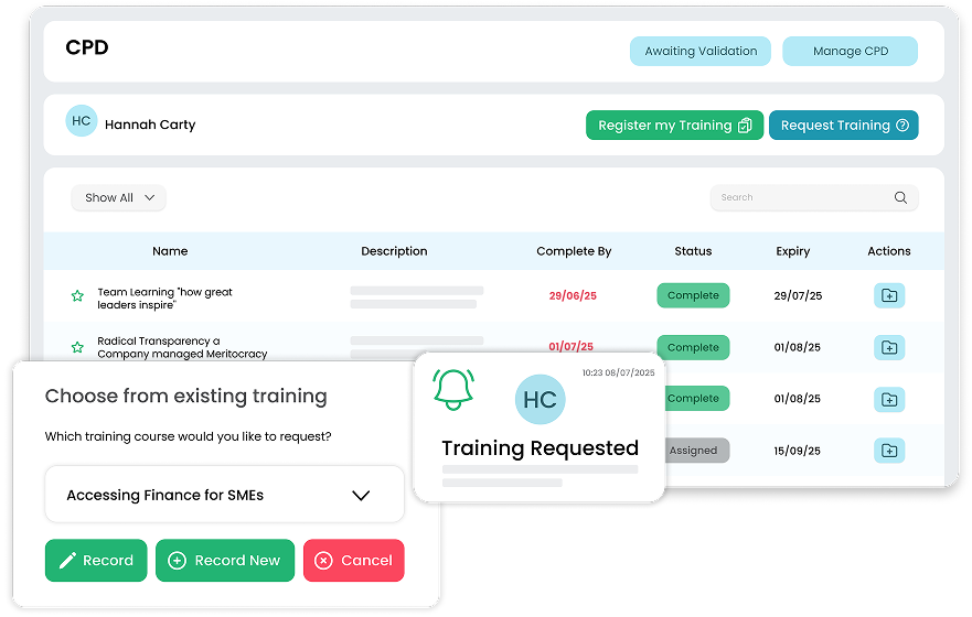 Track training and certifications with HR reports