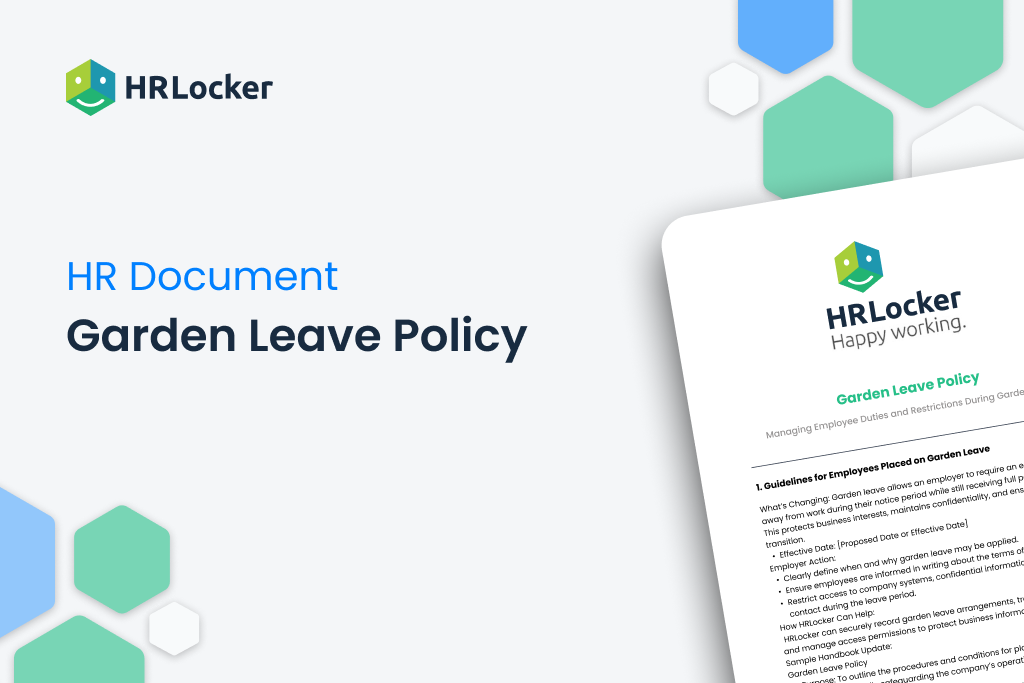 Garden Leave Policy Template