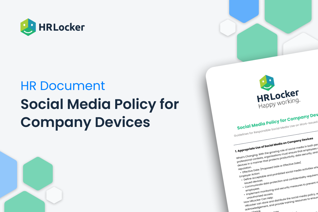 Social Media Policy for Company Devices