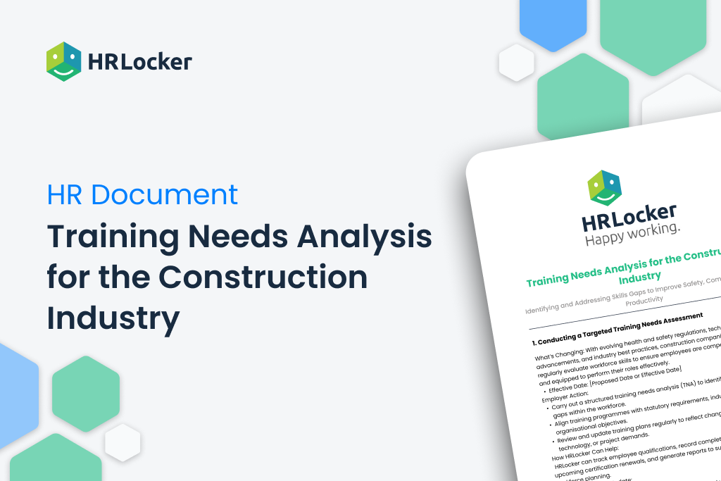 Training Needs Analysis for the Construction Industry