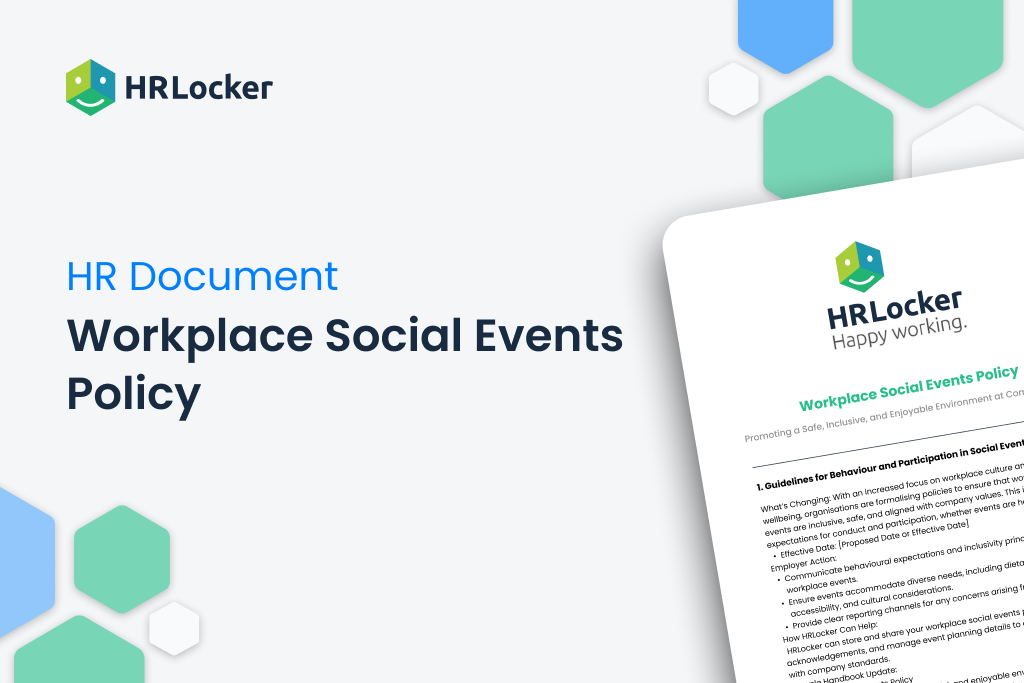 Workplace Social Events Policy