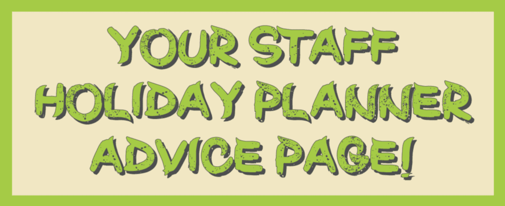 Staff Holiday Planner [INFOGRAPHIC]