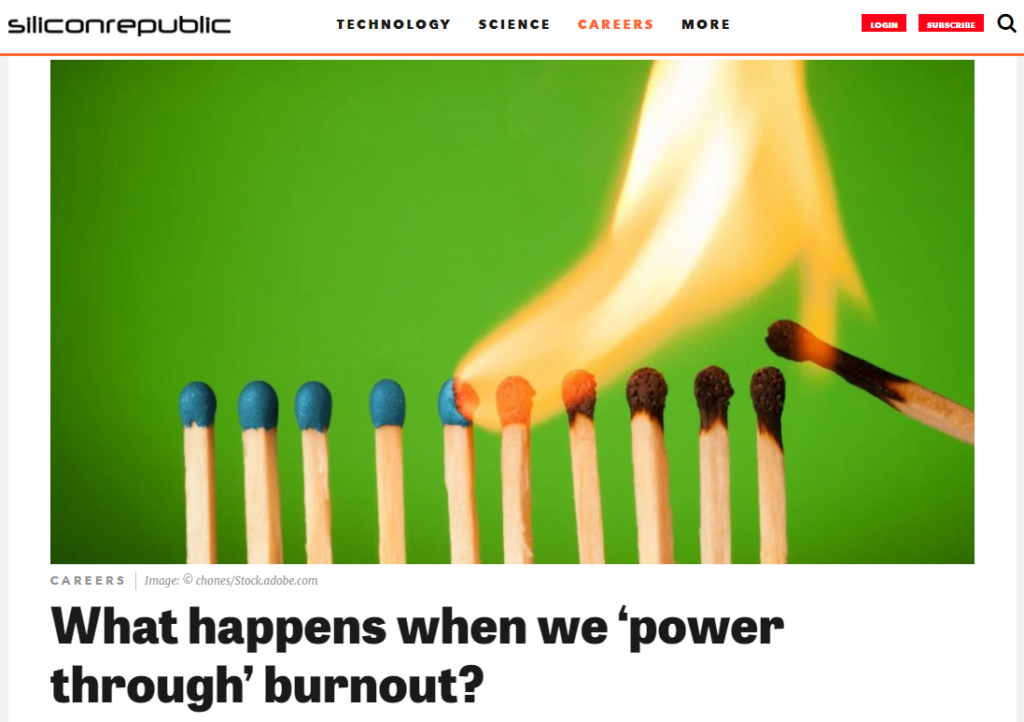 What happens when we ‘power through’ burnout?