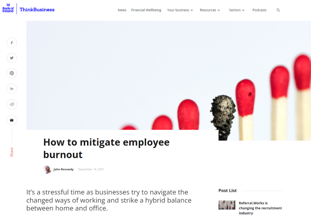 How to mitigate employee burnout