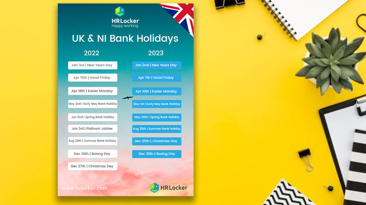 Republic of Ireland, UK and Northern Ireland Bank Holidays 2022 and 2023