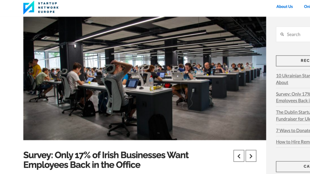 Survey: Only 17% of Irish Businesses Want Employees Back in the Office