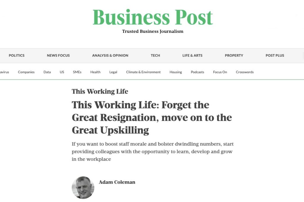 This Working Life: Forget the Great Resignation, move on to the Great Upskilling