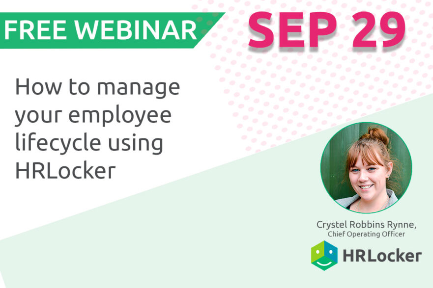 How to manage your employee lifecycle using HRLocker Webinar ad