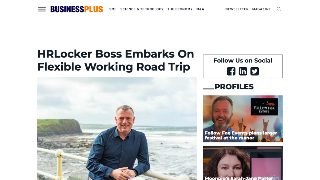 HRLocker Boss Embarks On Flexible Working Road Trip