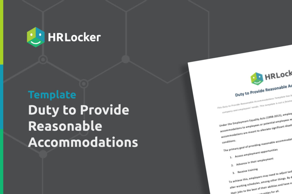 Duty to Provide Reasonable Accommodations Template